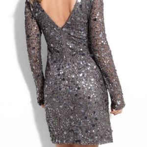 Aidan Mattox Midi Large Sequin Dress